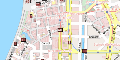 Stadtplan Innenstadt Düsseldorf