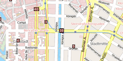 Königsallee Düsseldorf Stadtplan