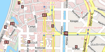 Stadtplan Kupferstichsammlung im Haus Breite Straße 12