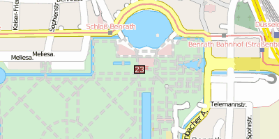 Schloss Benrath Stadtplan