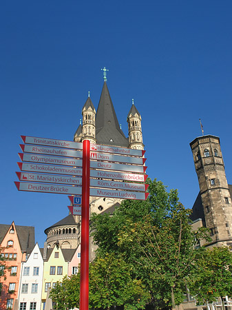 Schild vor Groß St.Martin Foto 