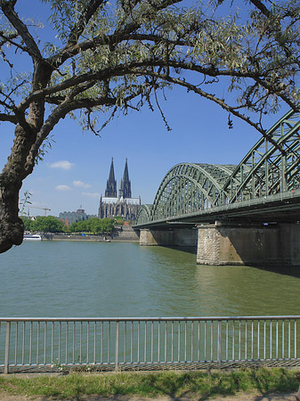 Foto Hohenzollernbrücke am Kölner Dom