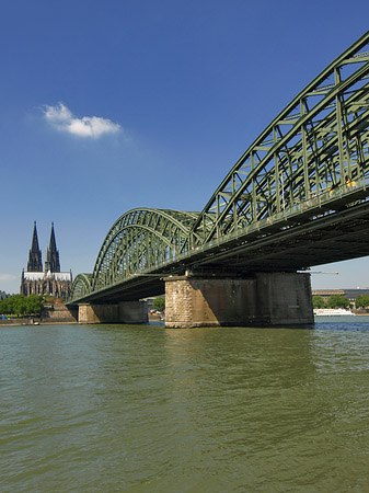 Hohenzollernbrücke am Kölner Dom Fotos