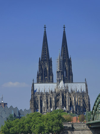 Foto Hohenzollernbrücke beim Kölner Dom