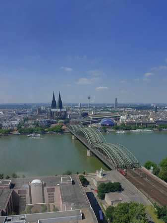 Hohenzollernbrücke und Kölner Dom Foto 