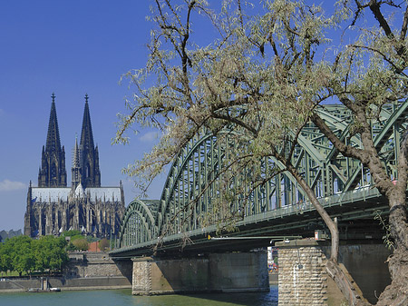 Hohenzollernbrücke am Kölner Dom Fotos