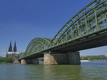 Foto Hohenzollernbrücke am Kölner Dom