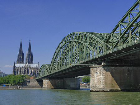 Hohenzollernbrücke am Kölner Dom