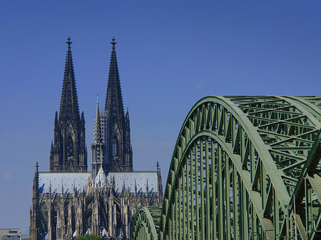 Foto Hohenzollernbrücke beim Kölner Dom