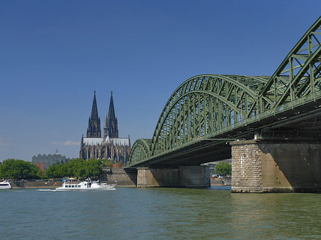 Fotos Schiff unter der Hohenzollernbrücke