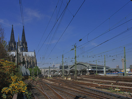 Foto Hauptbahnhof neben dem Kölner Dom