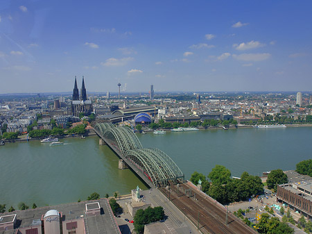 Foto Hohenzollernbrücke und Kölner Dom - Köln