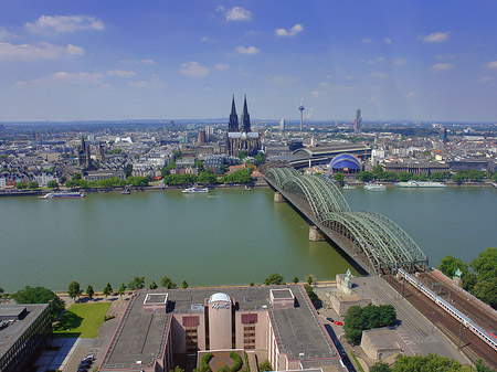 Fotos Hohenzollernbrücke und Kölner Dom