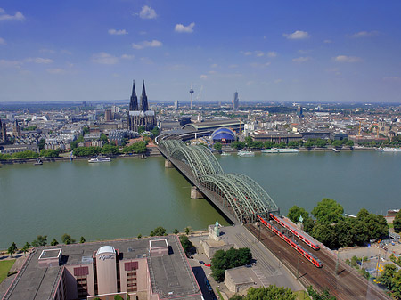 Fotos Hohenzollernbrücke und Kölner Dom