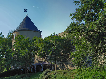 Foto Stadtmauer und Sachsenturm am Sachsenring